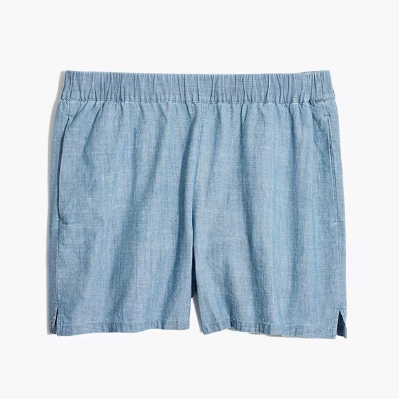 Madewell Pants - Madewell Chambray Pull-On Shorts